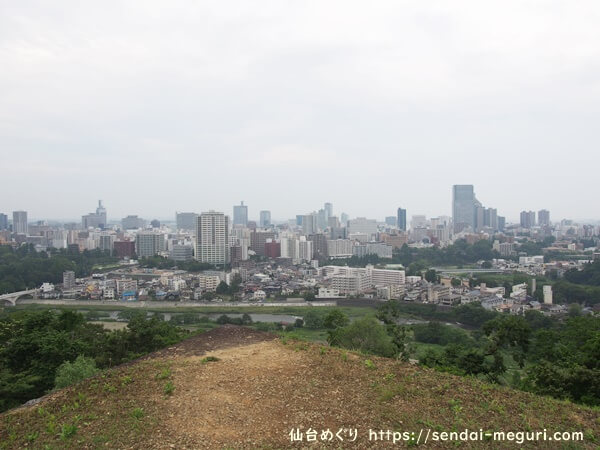 宮城県護国神社からの仙台市街の眺め