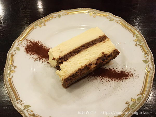 仙台　ホシヤマ珈琲（本店）のチーズケーキ
