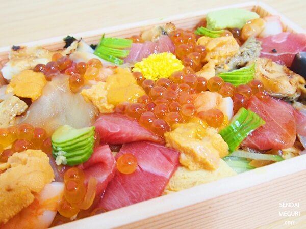 Wolt仙台で「寿司処こうや」の人気テイクアウト2種類を注文してみた！これぞ海鮮の宝石箱