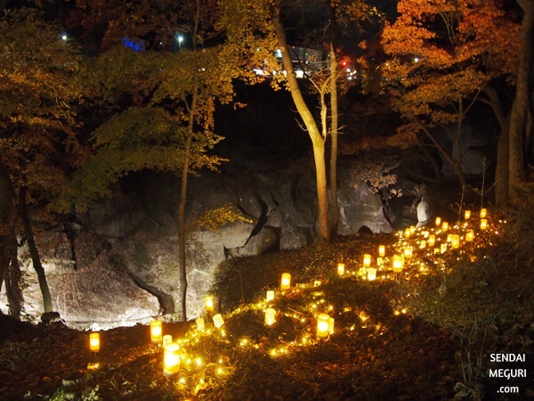 磊々峡もみじのこみちライトアップに行ってきた感想 昼夜の景色を比較 仙台めぐり 宮城県 仙台の魅力を伝える観光メディアブログ